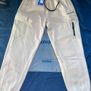 Men's Cream Jogger Pants